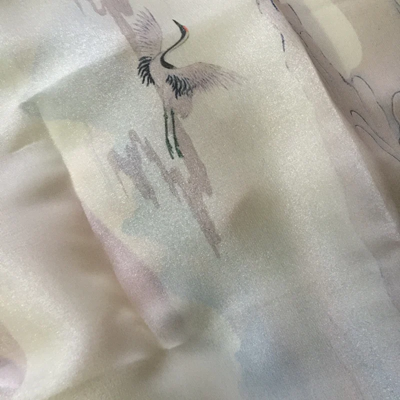 10M DHL Clouds Crane Painting Organza DIY Fabric Chinese Classic Clothes Fabric For Dress Qipao Han Style Costumes
10M DHL Clouds Crane Painting Organza DIY Fabric Chinese Classic Clothes Fabric For Dress Qipao Han Style Costumes