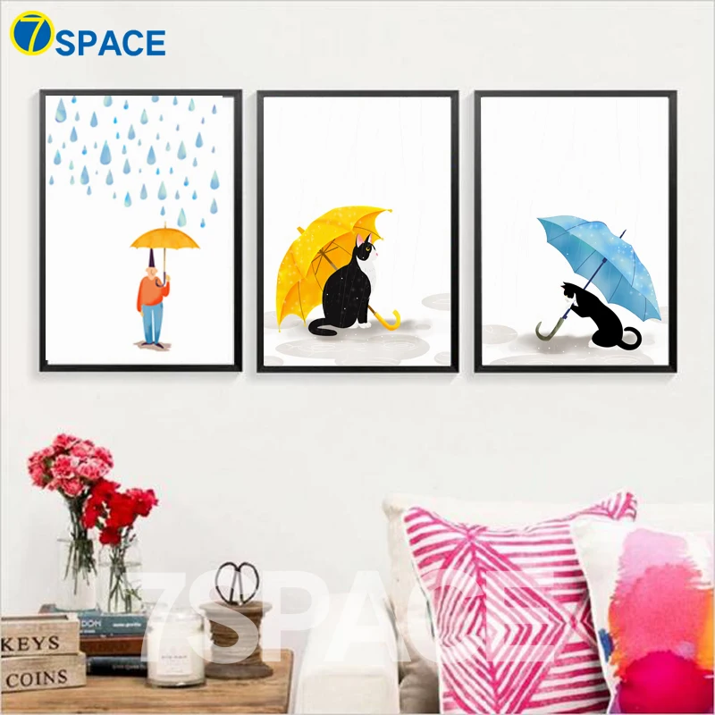 Cartoon Cat Boy Umbrella Wall Art Canvas Painting Posters And Prints Nordic Poster Animal Wall Pictures For Kids Room Home Decor
Cartoon Cat Boy Umbrella Wall Art Canvas Painting Posters And Prints Nordic Poster Animal Wall Pictures For Kids Room Home Decor