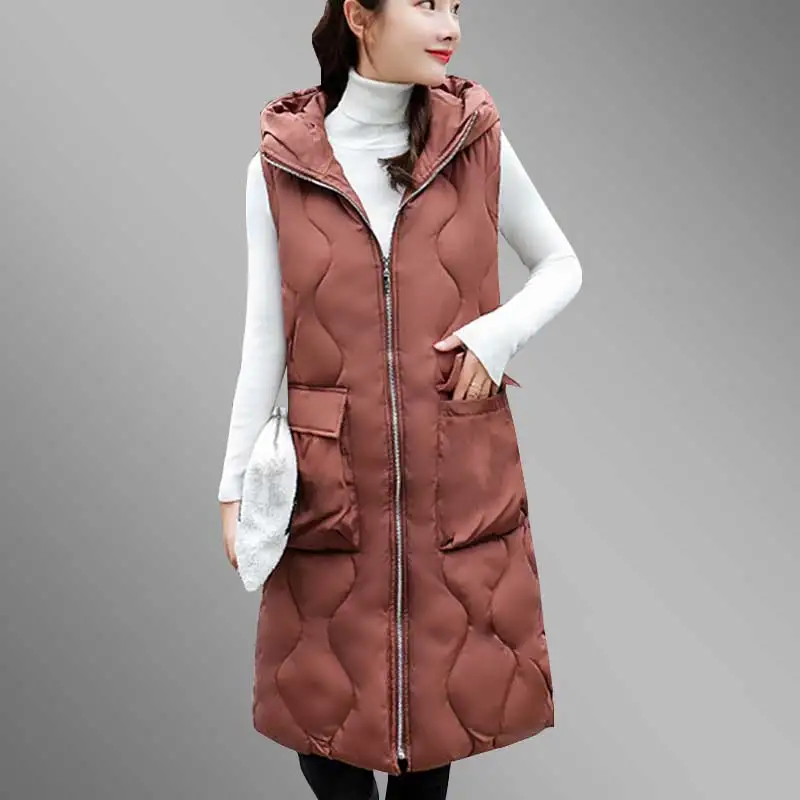 Casacas para mujer invierno 2018 autumn women's long down cotton jacket vest hooded lunch break fashion cotton vest Coat WZ770
Casacas para mujer invierno 2018 autumn women's long down cotton jacket vest hooded lunch break fashion cotton vest Coat WZ770
