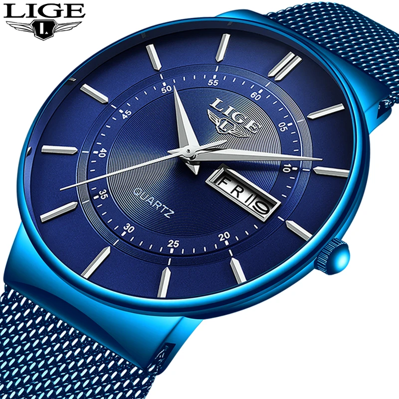 LIGE 2019 New Blue Quartz Watch Mens Watches Top Brand Luxury Simple All Steel Waterproof Wrist Watch Clock For Men Reloj Hombre
LIGE 2019 New Blue Quartz Watch Mens Watches Top Brand Luxury Simple All Steel Waterproof Wrist Watch Clock For Men Reloj Hombre