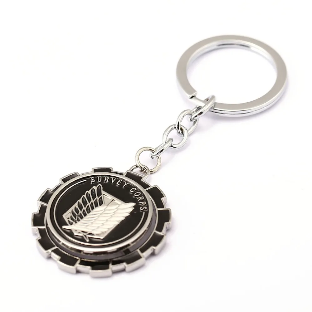 MS Jewelry Attack on Titan Keychain Wing Rotatable Key Rings Holder For Gift Chaveiro Car Key Chain Anime Souvenir
MS Jewelry Attack on Titan Keychain Wing Rotatable Key Rings Holder For Gift Chaveiro Car Key Chain Anime Souvenir