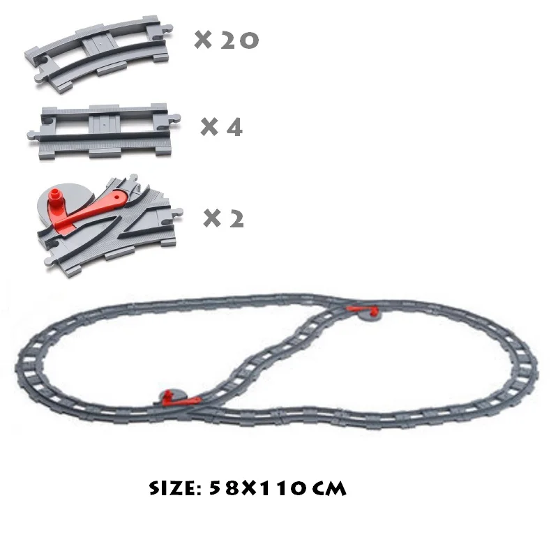 Original transport Vehicle track Sets Bricks Railway Big Building Block DIY accessory Child Toys Compatible Big Size Block Gift
Original transport Vehicle track Sets Bricks Railway Big Building Block DIY accessory Child Toys Compatible Big Size Block Gift
