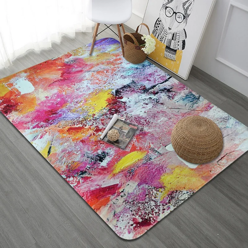 Art graffiti color large size carpet Living room bedroom bay window floormat non-slip printed velvet rug customize door mat
Art graffiti color large size carpet Living room bedroom bay window floormat non-slip printed velvet rug customize door mat
