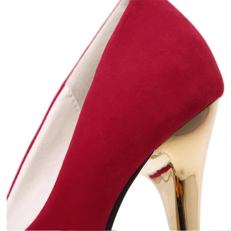 Feminino Wedding Stiletto platform zapatos mujer Spring/Autumn16cm metal thin heel round toe shoes women's Banquet Elegant pumps
Feminino Wedding Stiletto platform zapatos mujer Spring/Autumn16cm metal thin heel round toe shoes women's Banquet Elegant pumps