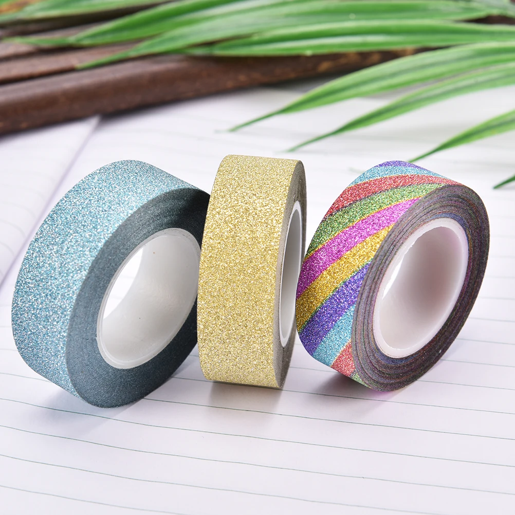 16 Colors Decorative Diy Office Adhesive Tape 10m Glitter Washi Sticky Paper Masking Adhesive Tape Label Craft
16 Colors Decorative Diy Office Adhesive Tape 10m Glitter Washi Sticky Paper Masking Adhesive Tape Label Craft
