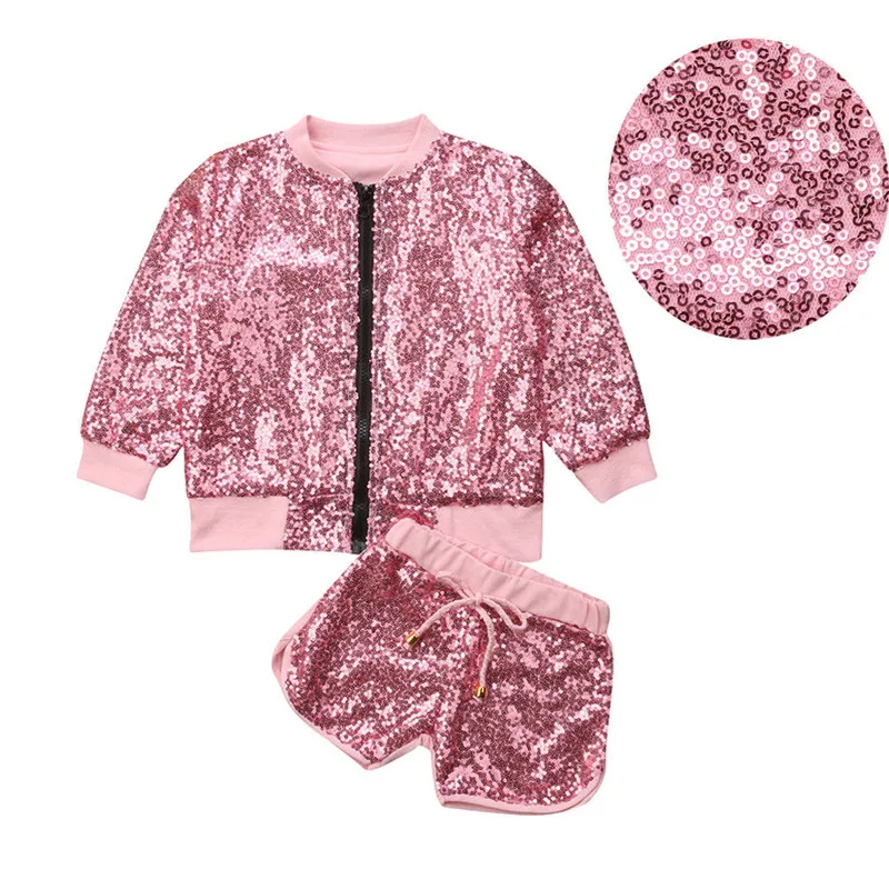 Autumn Kids Girls Outfits Clothes Set Sequins Long Sleeve Sets Top Jacket+Pants Children Set Baby Girl Clothes Coat Fashion Sets
Autumn Kids Girls Outfits Clothes Set Sequins Long Sleeve Sets Top Jacket+Pants Children Set Baby Girl Clothes Coat Fashion Sets