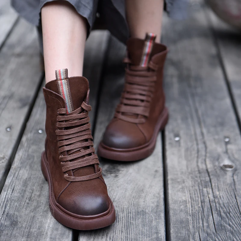 Artmu Original Autumn and Winter Women Boots New Genuine Leather Martin Boots Retro British Student Boots Height Increasing 6652
Artmu Original Autumn and Winter Women Boots New Genuine Leather Martin Boots Retro British Student Boots Height Increasing 6652