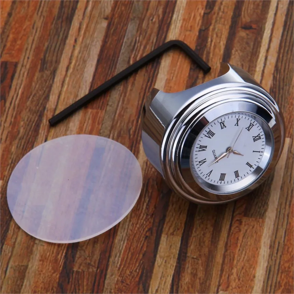Chrome Motorcycle Aluminium Waterproof 7/8" or 1" Handlebar Mount Motorcycle Clock White Dial For Honda Yamaha Suzuki Kawasaki
Chrome Motorcycle Aluminium Waterproof 7/8" or 1" Handlebar Mount Motorcycle Clock White Dial For Honda Yamaha Suzuki Kawasaki