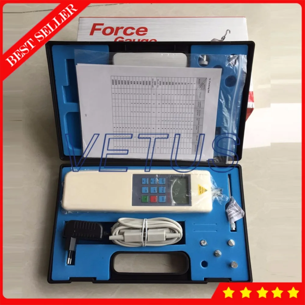 HF 20 цифровой измеритель силы Guage Push Pull с 20N/2кг/4.5Lb цены на динамометр|Приборы для