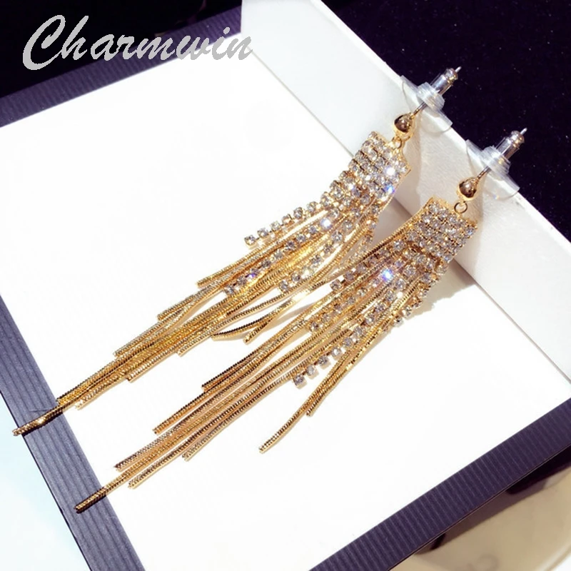 Charmwin новые длинные серьги висячие серьги женские крупные стразы золотистого и серебристого цвета для женщин
Charmwin новые длинные серьги висячие серьги женские крупные стразы золотистого и серебристого цвета для женщин