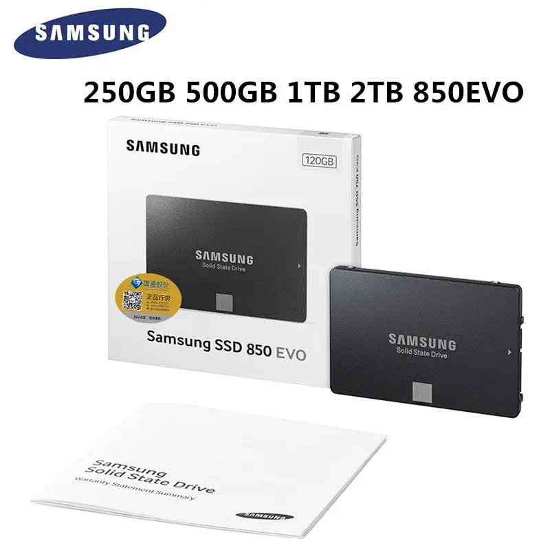 SAMSUNG SSD 850 EVO 120 ГБ 250 500 Внутренний твердотельный диск HD Жесткий SATA III 2 5 высокое
