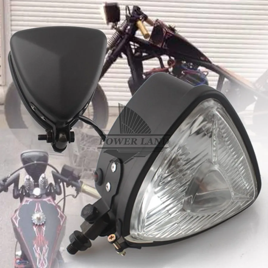 Black Vintage Motorcycles Retro 5.5" Triangle H4 Headlight Hi/Lo Beam Clear Lens Headlamp 8mm for Harley Bobber Custom Chopper
Black Vintage Motorcycles Retro 5.5" Triangle H4 Headlight Hi/Lo Beam Clear Lens Headlamp 8mm for Harley Bobber Custom Chopper