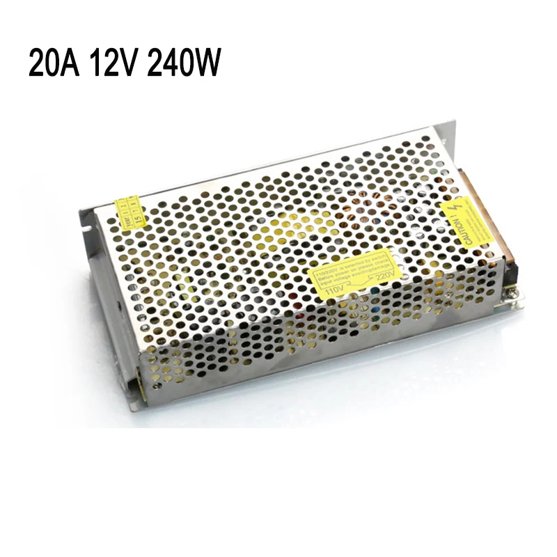 12V 20A 180W Switch Power Supply Driver For LED Light Strip adapter 3D Printer Reprap Mendel Prusa 3d printer parts accessories
12V 20A 180W Switch Power Supply Driver For LED Light Strip adapter 3D Printer Reprap Mendel Prusa 3d printer parts accessories