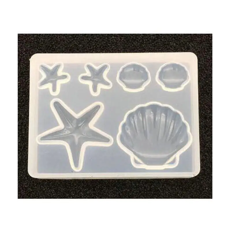 

Seashell Silicone Mold Jewellery Accessories Epoxy Resin Cabochon Pendant DIY Handmade Craft Charms Starfish Gem Molds