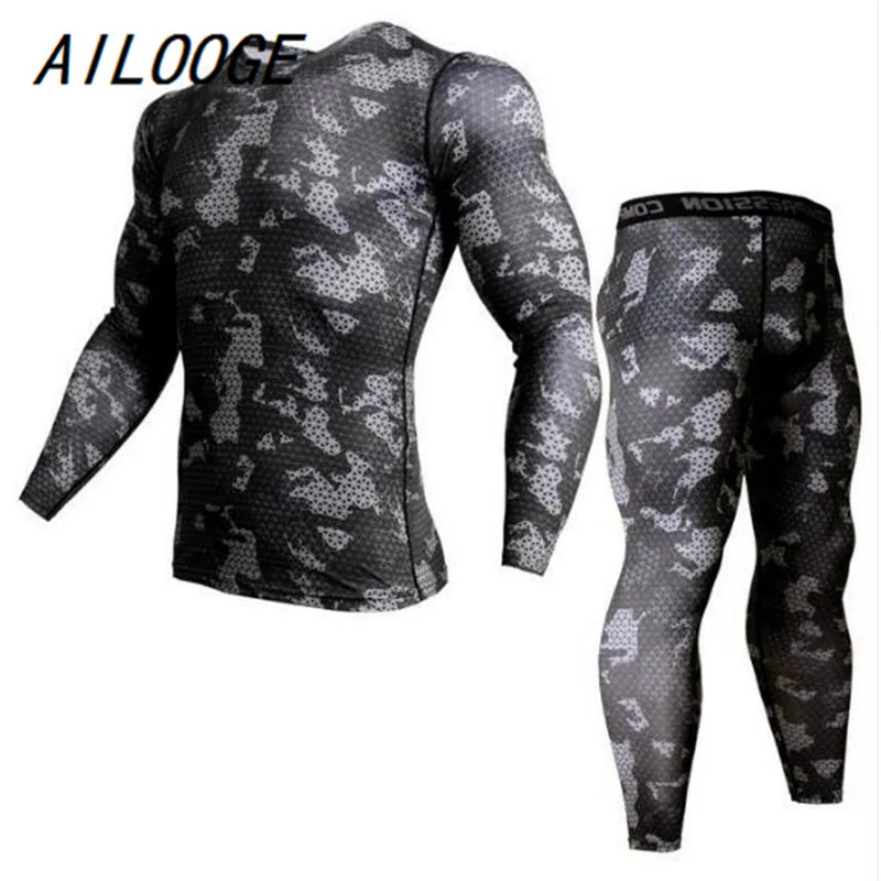 Men Compression Shirt Pants 2Pcs/Sets Tracksuit Camouflage Long Sleeve Tshirt Jogger Leggings Mens Gyms Bodybuilding Sportswear
Men Compression Shirt Pants 2Pcs/Sets Tracksuit Camouflage Long Sleeve Tshirt Jogger Leggings Mens Gyms Bodybuilding Sportswear