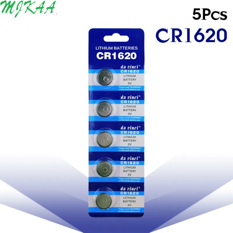 5шт./упак. CR1620 кнопочные батареи ECR1620 DL1620 5009LC, монетная литиевая батарея 3V CR 1620 для часов, электронных игрушек, пультов дистанционного управле...
5шт./упак. CR1620 кнопочные батареи ECR1620 DL1620 5009LC, монетная литиевая батарея 3V CR 1620 для часов, электронных игрушек, пультов дистанционного управле...