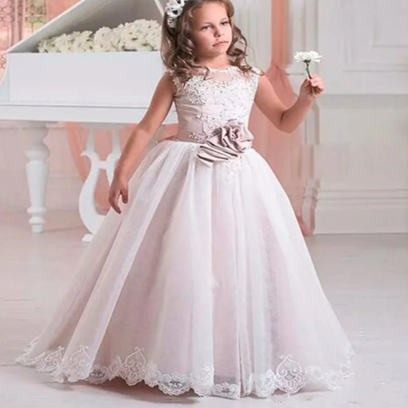 Elegant Flower Girl Dresses For Wedding Lace Appliqué Fluffy Tulle Sleeveless Birthday Party Lace Up Pageant Dresses
Elegant Flower Girl Dresses For Wedding Lace Appliqué Fluffy Tulle Sleeveless Birthday Party Lace Up Pageant Dresses
