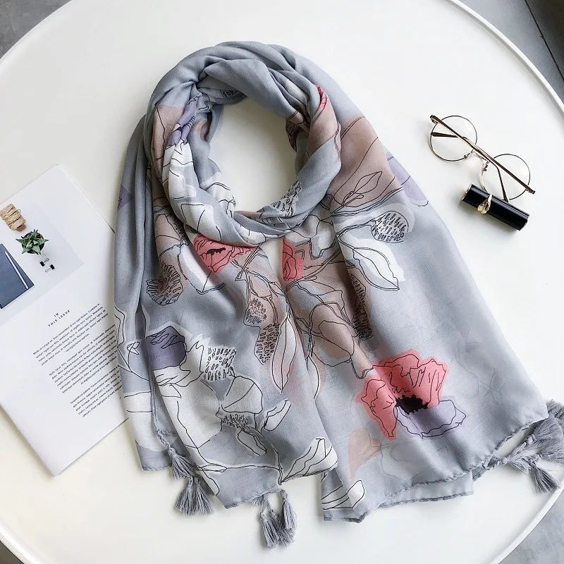 2019 Newest Beautiful Women Flower Tassel Scarves Shawls Long Fashion Cotton Beach Floral Blossom Muffler Hijab Wrap 10pcs/LOT
2019 Newest Beautiful Women Flower Tassel Scarves Shawls Long Fashion Cotton Beach Floral Blossom Muffler Hijab Wrap 10pcs/LOT