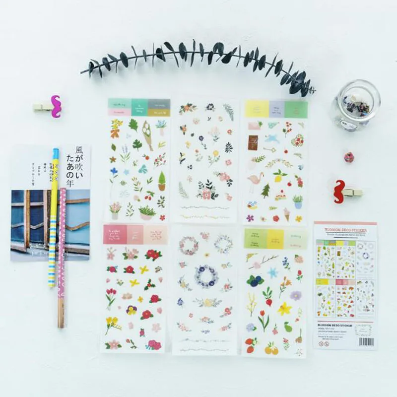 6 Sheets Kawaii Small Flower Language Stickers Flowers Plants Pattern Decor Sticker Stationery Scrapbook Office School Supplies
6 Sheets Kawaii Small Flower Language Stickers Flowers Plants Pattern Decor Sticker Stationery Scrapbook Office School Supplies