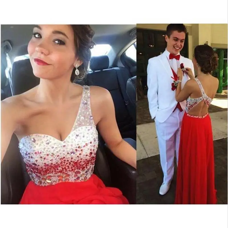 Платья на одно плечо для выпускного вечера vestidos de renda шифоновые длинные платья с