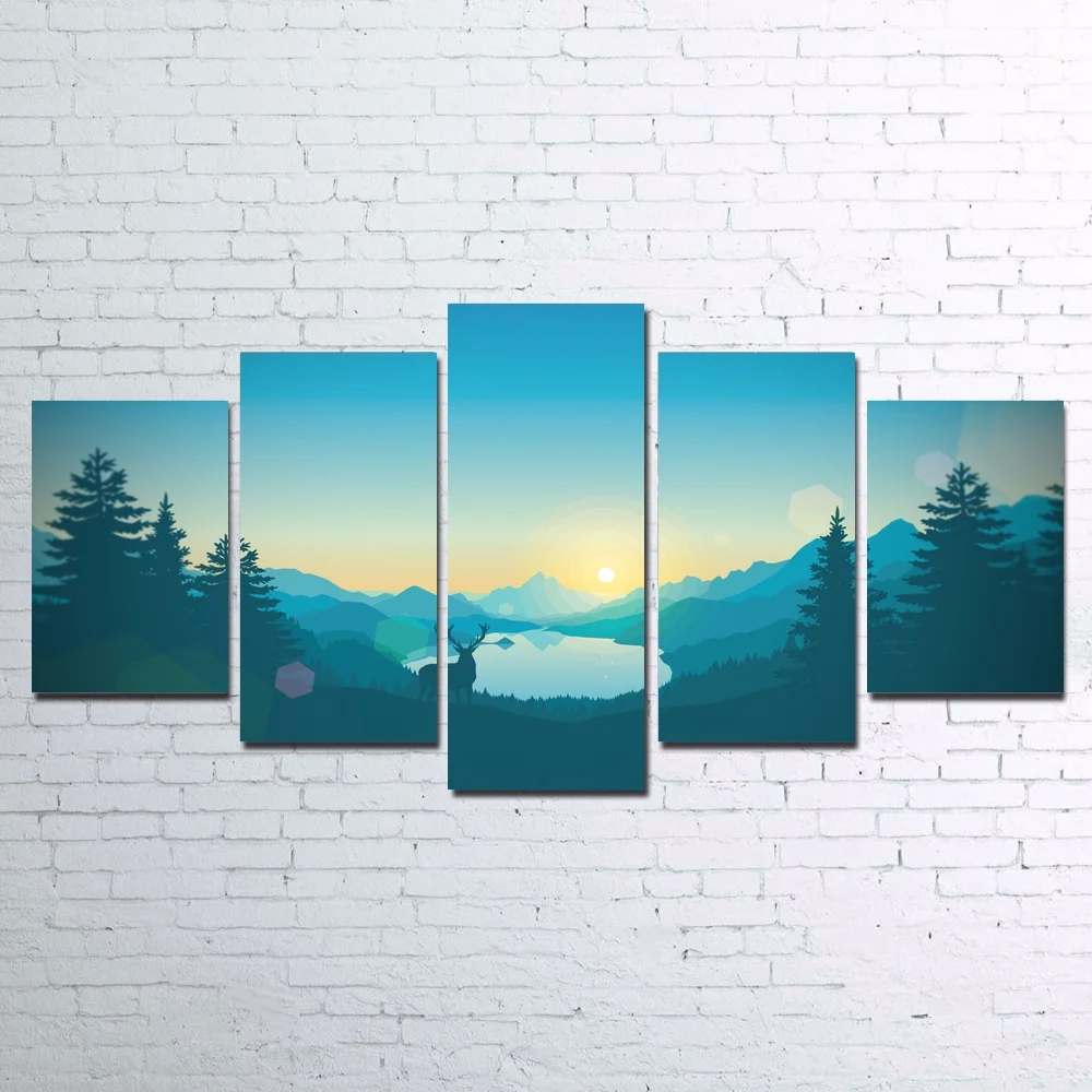 5 Panel Large HD Printed Painting Fantsy Landscape Minimalism Canvas Print Art Home Decor Wall Art Picture for Living Room
5 Panel Large HD Printed Painting Fantsy Landscape Minimalism Canvas Print Art Home Decor Wall Art Picture for Living Room