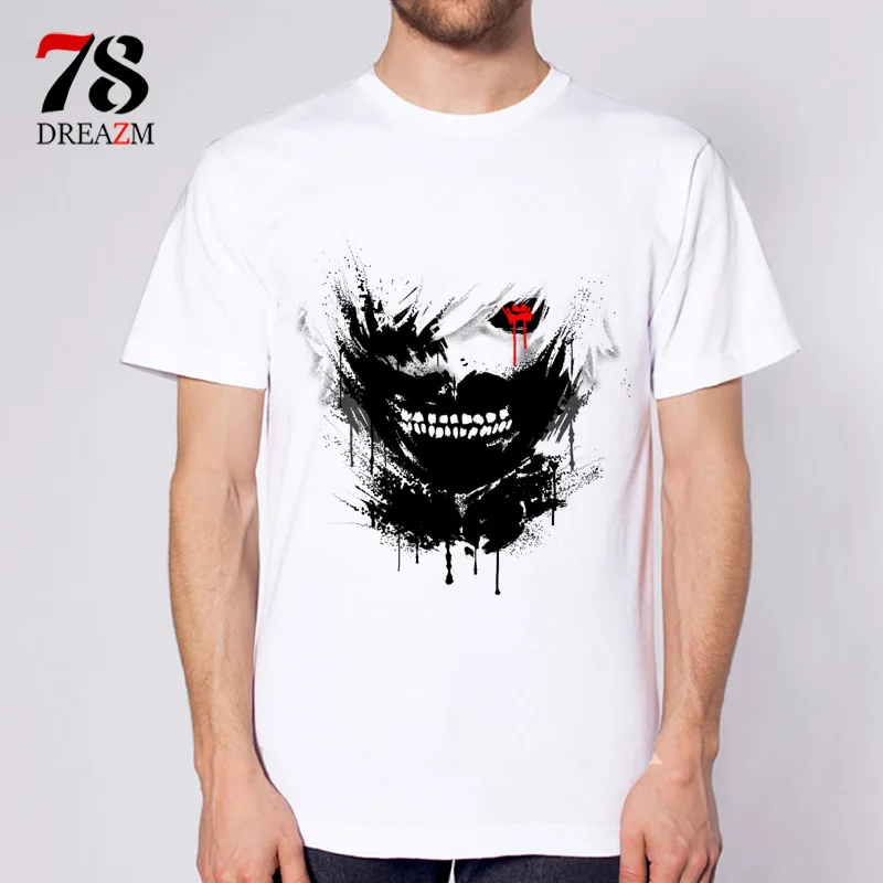 2017 Summer Anime Comics Tokyo Ghoul Ken Kaneki T Shirt Men's dark style Tops Tees Custom male t-shirt Printed
2017 Summer Anime Comics Tokyo Ghoul Ken Kaneki T Shirt Men's dark style Tops Tees Custom male t-shirt Printed