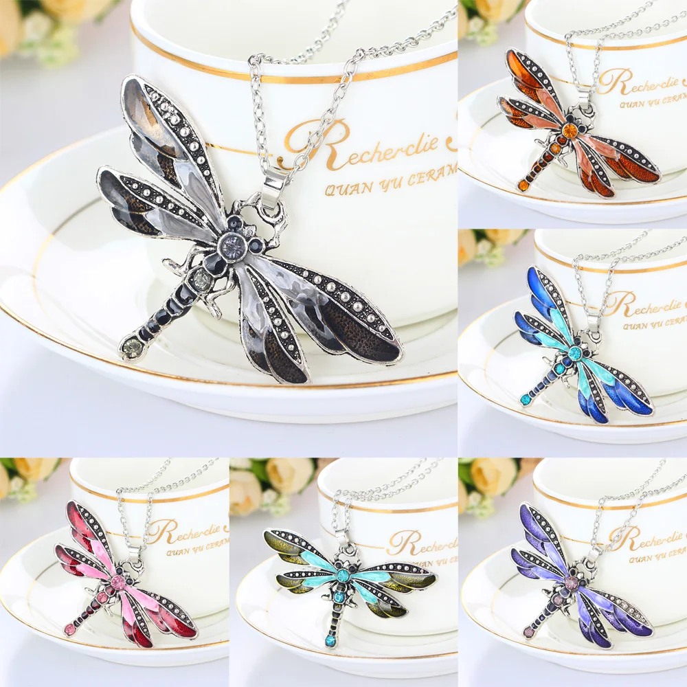 Bespmosp 6PCS Charm Colorful Vintage Antique Enamel Crystal Jewelry Pendants Necklace Bohemian Dragonfly Animal Women Collier
Bespmosp 6PCS Charm Colorful Vintage Antique Enamel Crystal Jewelry Pendants Necklace Bohemian Dragonfly Animal Women Collier