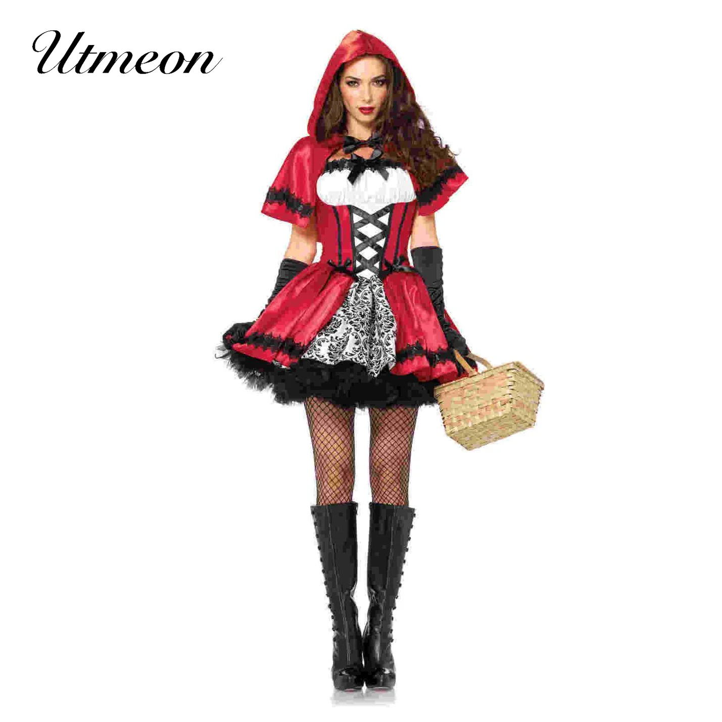 Adult Halloween Costumes for Women Fantasia Little Red Riding Hood Cosplay Costume Carnival Uniform M-XXL
Adult Halloween Costumes for Women Fantasia Little Red Riding Hood Cosplay Costume Carnival Uniform M-XXL