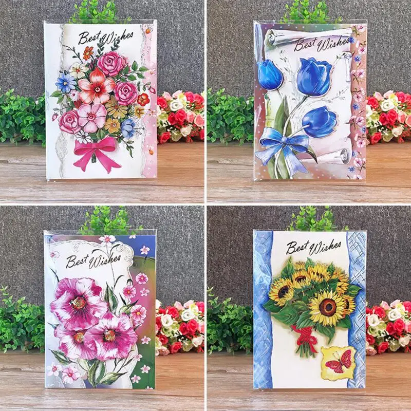 5pcs/lot To Alice Music Blessing Card Valentine's Day Card Three-dimensional Flower Gilding Tri-fold Festival Greeting Card
5pcs/lot To Alice Music Blessing Card Valentine's Day Card Three-dimensional Flower Gilding Tri-fold Festival Greeting Card