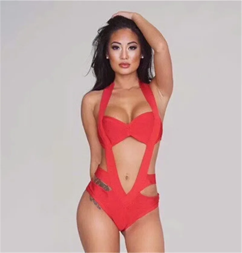 New Stylish Summer Women Bodysuits Rayon Knitted Halter Sexy Bandage Beach Bikinis
New Stylish Summer Women Bodysuits Rayon Knitted Halter Sexy Bandage Beach Bikinis