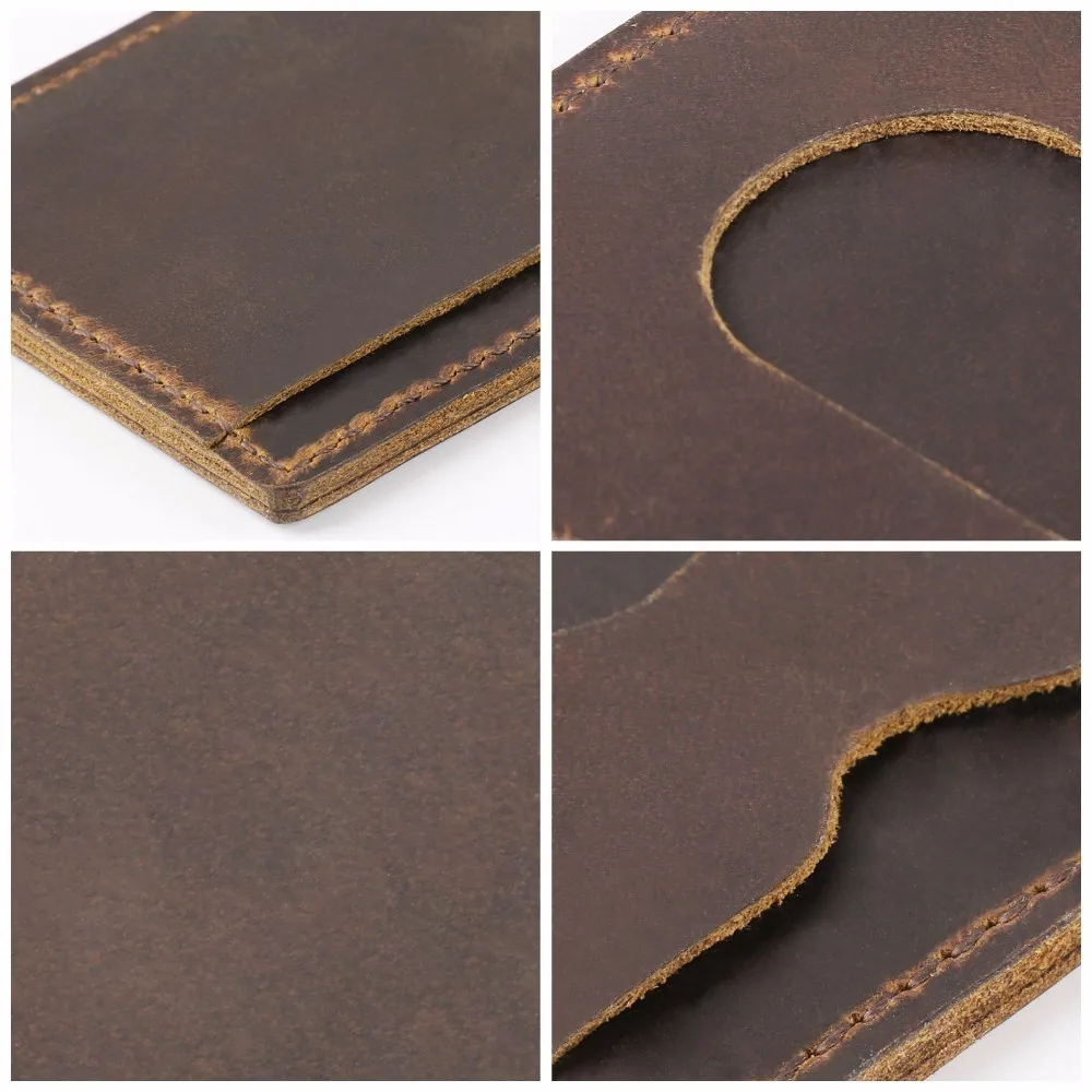 100 pieces / lot Men ID Card Holder Vintage Design Brown Crazy Horse Leather Customized Business Unisex Card Holder Wholesale
100 pieces / lot Men ID Card Holder Vintage Design Brown Crazy Horse Leather Customized Business Unisex Card Holder Wholesale