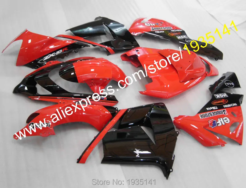 For Kawasaki Fairing Red black Cowling ZX-10R 2004 2005 Fairings ZX 10R NINJA 04 05 ZX10R Bodywork (Injection molding)
For Kawasaki Fairing Red black Cowling ZX-10R 2004 2005 Fairings ZX 10R NINJA 04 05 ZX10R Bodywork (Injection molding)