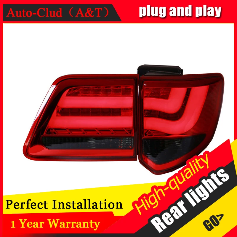 Auto Clud Car Styling for Toyota FORTUNER Taillights 2012 New FORTUNER LED Tail Lamp Altis Rear Lamp DRL+Brake+Park+Signal led.
Auto Clud Car Styling for Toyota FORTUNER Taillights 2012 New FORTUNER LED Tail Lamp Altis Rear Lamp DRL+Brake+Park+Signal led.