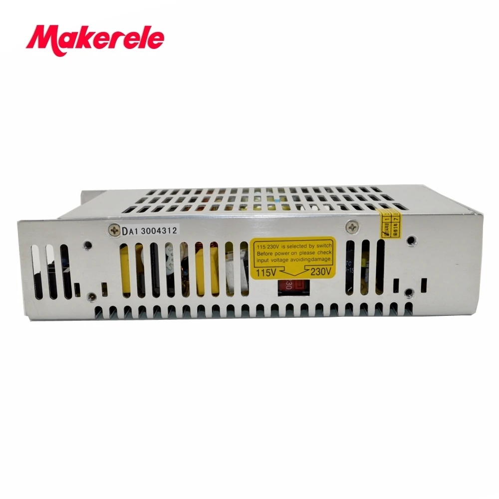 

single output metal case 7.5v ac dc switching model power supplies 200w CE approved safe standards capable S-201-7.5 26.5A 201W
