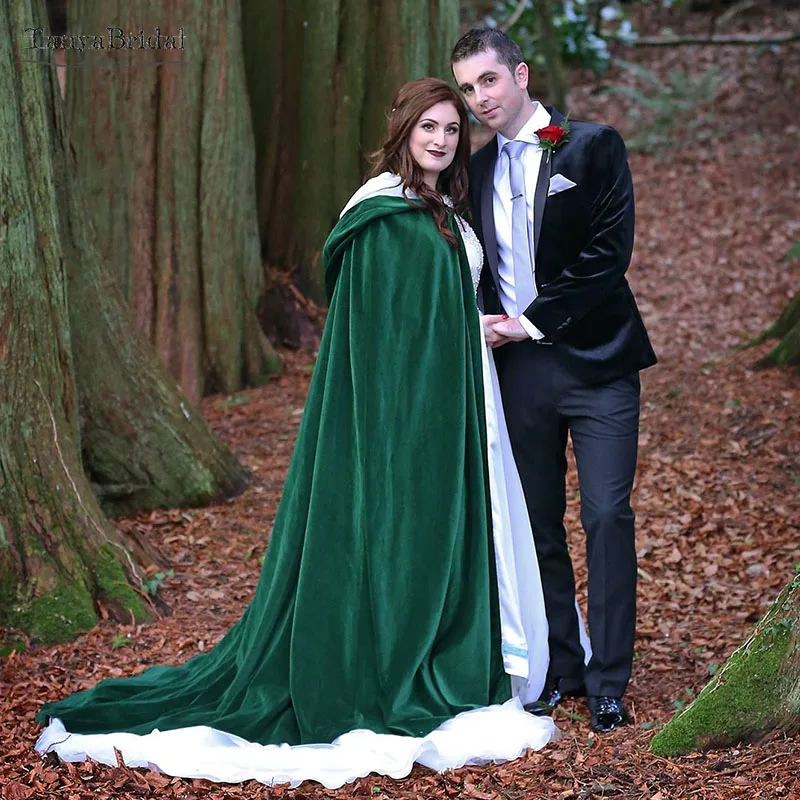 Green Wedding Cape Hooded Long Cloak velvet Simple Luxury Winter Spring Cloak Cape Bridal Jacket DJ069
Green Wedding Cape Hooded Long Cloak velvet Simple Luxury Winter Spring Cloak Cape Bridal Jacket DJ069