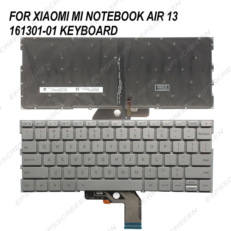 new replace for XIAOMI MI notebook air 13 161301-01 US keyboard mk10000005761 490.09U07.0D01 9Z.ND7BW with backlight silver
new replace for XIAOMI MI notebook air 13 161301-01 US keyboard mk10000005761 490.09U07.0D01 9Z.ND7BW with backlight silver