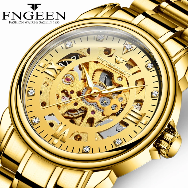 2021 Men's Stainless Steel Automatic Hollow Mechanical Watch Men's Luxury Gold Mechanical Watch Men's Watch Fashion Sport Simple
2021 Men's Stainless Steel Automatic Hollow Mechanical Watch Men's Luxury Gold Mechanical Watch Men's Watch Fashion Sport Simple