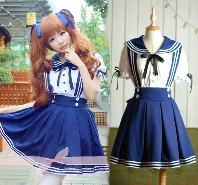 plus size Japanese sailor school uniform for girls lolita dress Navy sailor costumes for women anime maid cosplay costume
plus size Japanese sailor school uniform for girls lolita dress Navy sailor costumes for women anime maid cosplay costume