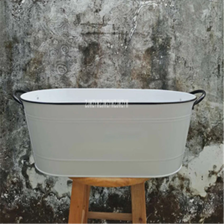 A-88-98 Oval Ice Barrel Metal Ice Pail High-Capacity Barbecue Wine Champagne Beer Large Ice Bucket KTV Club Supplies With Handle
A-88-98 Oval Ice Barrel Metal Ice Pail High-Capacity Barbecue Wine Champagne Beer Large Ice Bucket KTV Club Supplies With Handle