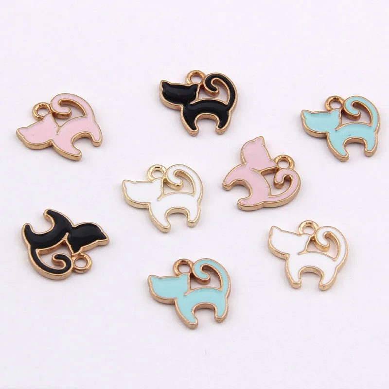 Daisies 100pcs 12*10mm Enamel Multicolor Cat Charms Animal Shape Pendant for Bracelet Necklace DIY Jewelry Making
Daisies 100pcs 12*10mm Enamel Multicolor Cat Charms Animal Shape Pendant for Bracelet Necklace DIY Jewelry Making
