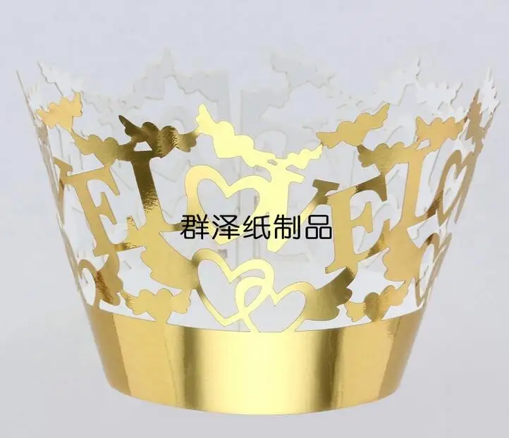 100PCS/LOT Glossy Paper Made "LOVE" Gilsten Lace Cupcake Wrapper Cake Cup Decoration
100PCS/LOT Glossy Paper Made "LOVE" Gilsten Lace Cupcake Wrapper Cake Cup Decoration