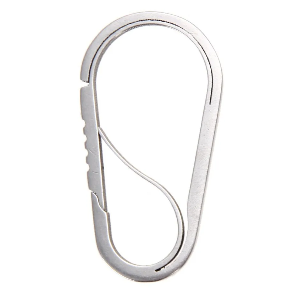 Camping Tool Stainless Steel EDC Key Ring Carabiner Hook Anti-theft Outdoor Clip Keychain Bottle Opener Equipment | Спорт и