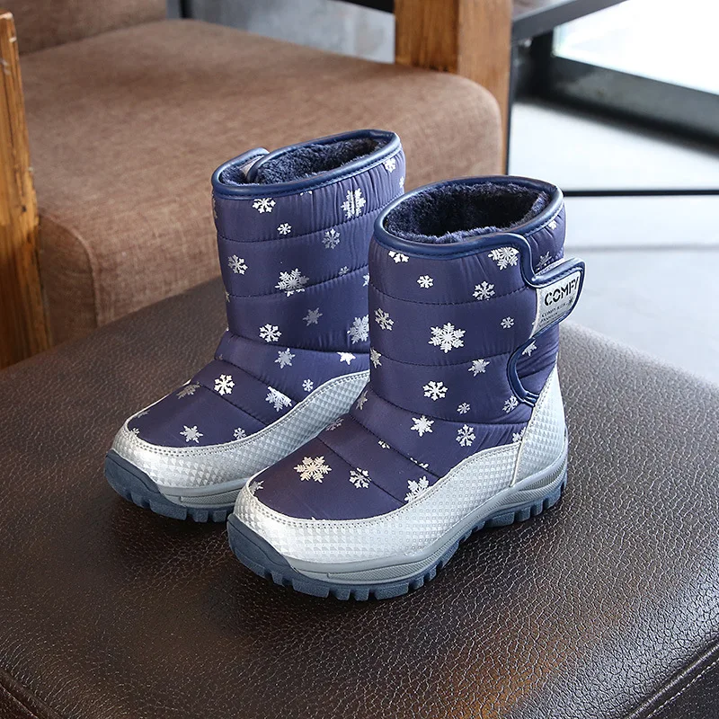 Snow Boots Shoes For Children's Warm Waterproof Girls Snow boots Boys Thicken Plush Winter TPR Sole Boots For Child
Snow Boots Shoes For Children's Warm Waterproof Girls Snow boots Boys Thicken Plush Winter TPR Sole Boots For Child