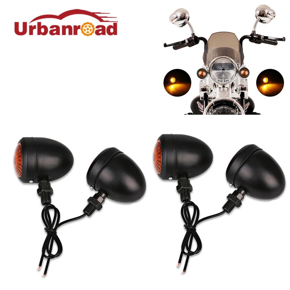 Urbanroad 4Pcs Black Bullet Scooter Universal Motorcycle Turn Signal Indicators Light Lamp Blinkers Bulb Amber For Motor Scooter
Urbanroad 4Pcs Black Bullet Scooter Universal Motorcycle Turn Signal Indicators Light Lamp Blinkers Bulb Amber For Motor Scooter