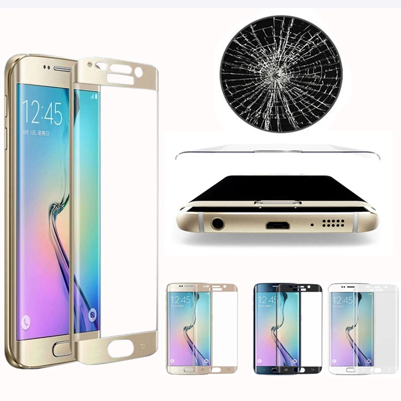 2016 поверхности полный охват закаленное стекло пленка для Samsung Galaxy s6 край|glass film
