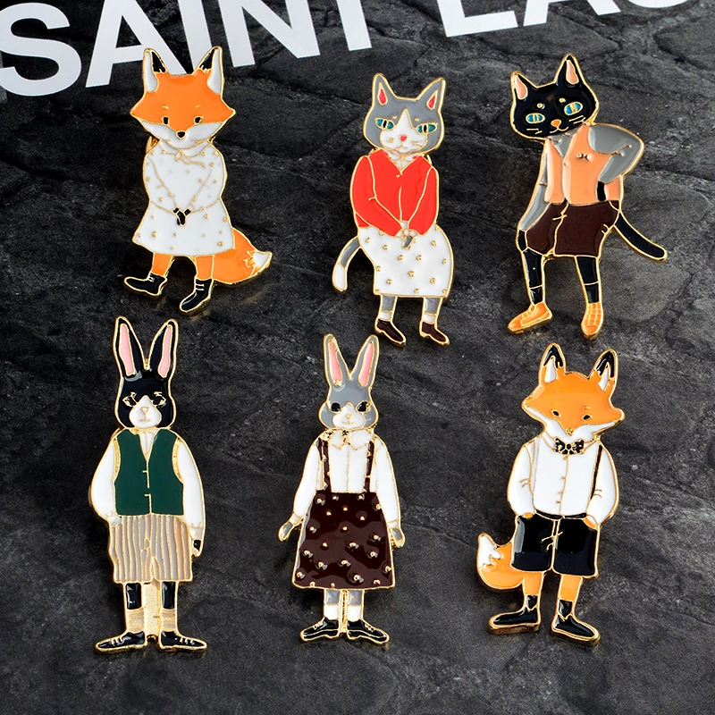 2018 Popular Cartoon Free Shipping Super Cute Rabbit Cat Fox Couples Family Alloy Metal Enamel Brooch Pin Fashion Jewelry
2018 Popular Cartoon Free Shipping Super Cute Rabbit Cat Fox Couples Family Alloy Metal Enamel Brooch Pin Fashion Jewelry