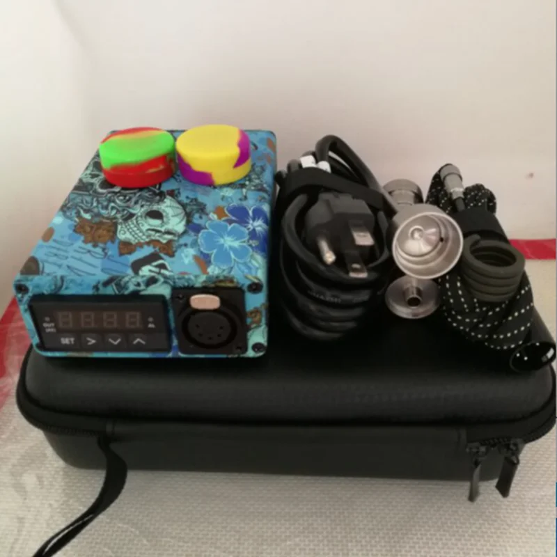 Newest Electric E dab nail electric kit Enail heater coil colorful PID Temperature Control Titanium Nail Carb Cap
Newest Electric E dab nail electric kit Enail heater coil colorful PID Temperature Control Titanium Nail Carb Cap