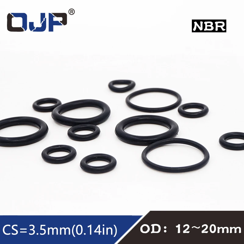 50PC/lot Rubber Ring Black NBR Sealing O Ring CS3.5mm OD12/13/14/15/16/17/18/19/20mm O-Ring Seal Gasket Sealing Washer Oil Ring
50PC/lot Rubber Ring Black NBR Sealing O Ring CS3.5mm OD12/13/14/15/16/17/18/19/20mm O-Ring Seal Gasket Sealing Washer Oil Ring