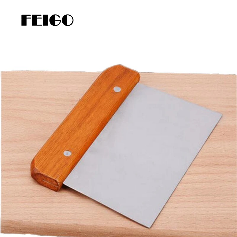 FEIGO 1Pc Kitchen Stainless Steel Scraper Baking Pastry Tools Dough Scraper Cutter Dough cutter Kitchen Baking Cutting Tool F735
FEIGO 1Pc Kitchen Stainless Steel Scraper Baking Pastry Tools Dough Scraper Cutter Dough cutter Kitchen Baking Cutting Tool F735