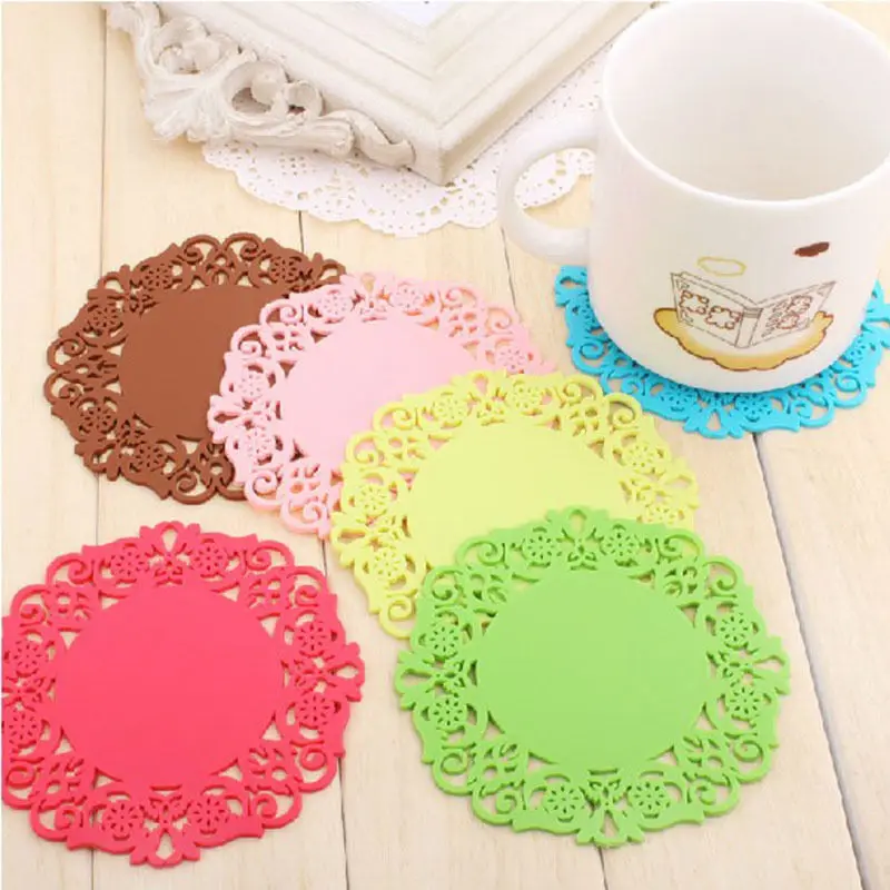 2pcs Practical Silicone Lace Flower Cup Coaster Pad Nonslip Cushion Placemat
2pcs Practical Silicone Lace Flower Cup Coaster Pad Nonslip Cushion Placemat